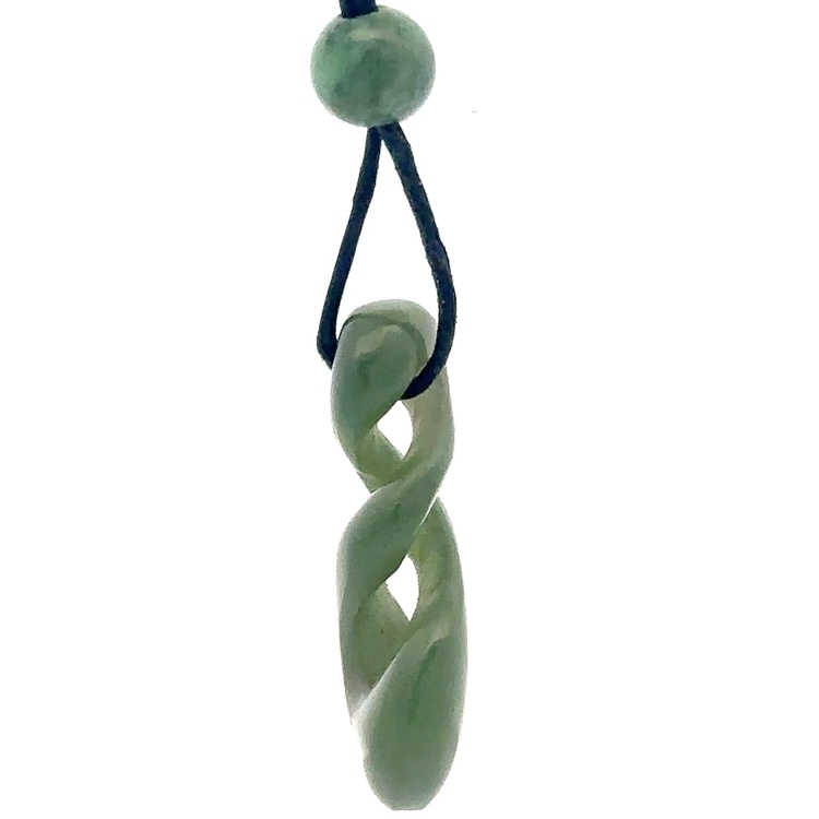 Jade Spiraling Cord Necklace JP31X - Image 4