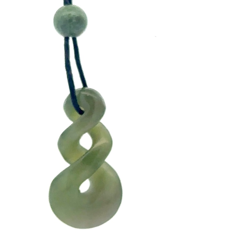Jade Spiraling Cord Necklace JP31X - Image 3