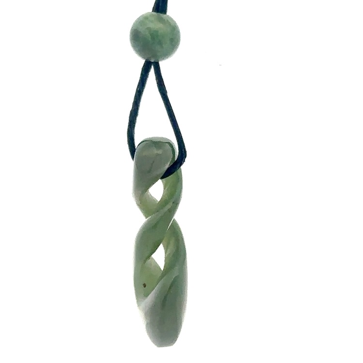 Jade Spiraling Cord Necklace JP31X - Image 2