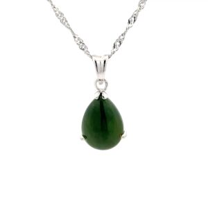 Jade & Sterling Silver Necklace JPS45