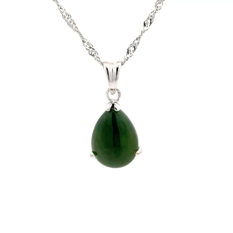 Jade & Sterling Silver Necklace JPS45