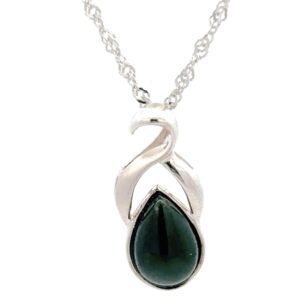 Jade Sterling Silver Necklace JPS62