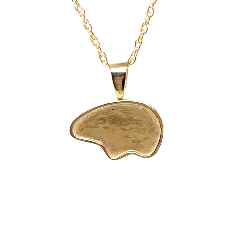 Bear Gold Quartz Pendant P3248-GQ - Image 3