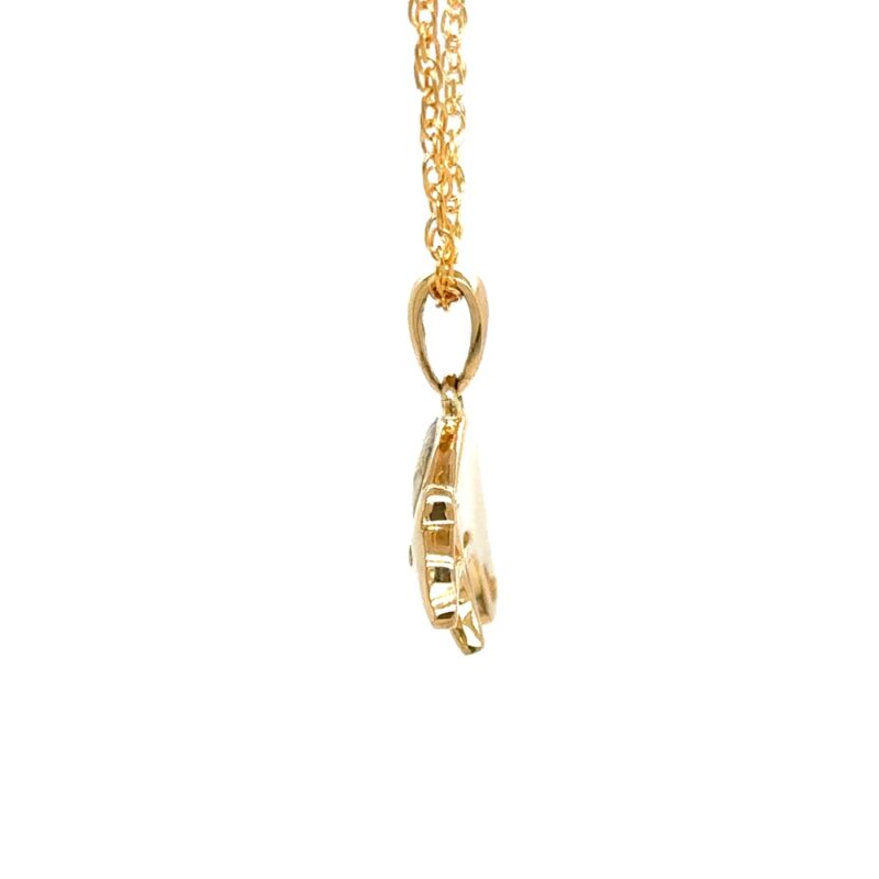 Gold Quartz Bear Pendant P3332-GQ - Image 4