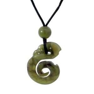 Jade Spiral Pendant P34Z