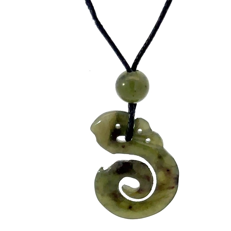 Jade Spiral Pendant P34Z - Image 3