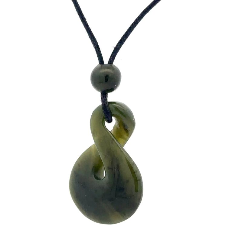 Jade Figure Eight Pendant P5A