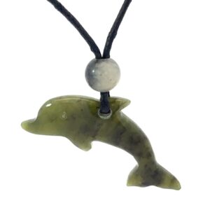 Jade Dolphin Pendant PDO1