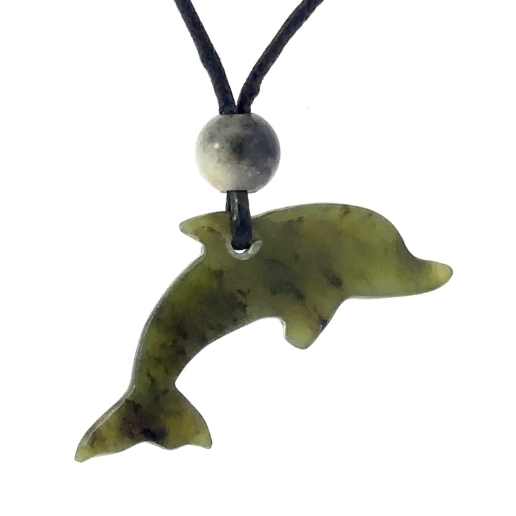 Jade Dolphin Pendant PDO1 - Image 3