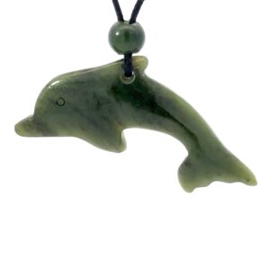 Jade Dolphin Pendant PDO2