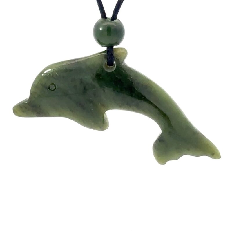 Jade Dolphin Pendant PDO2