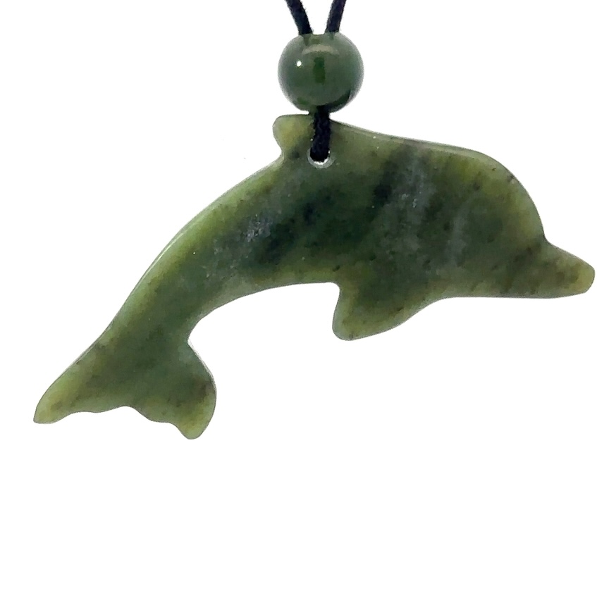 Jade Dolphin Pendant PDO2 - Image 3