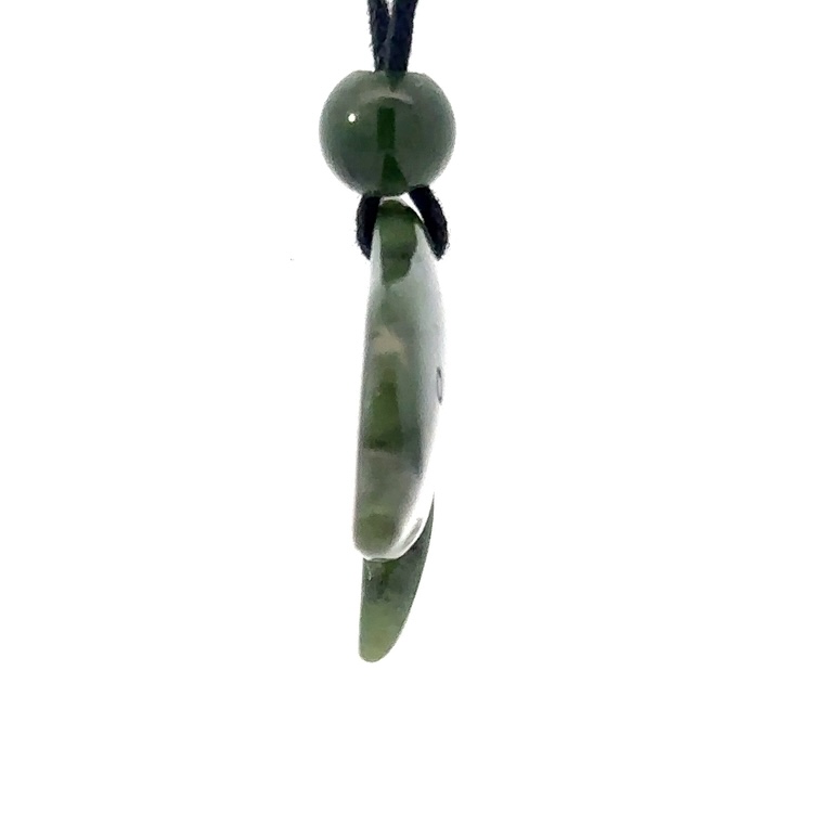 Jade Dolphin Pendant PDO2 - Image 2