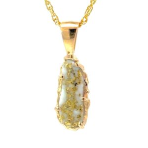 FreeForm Gold Quartz Pendant PFFQ2X