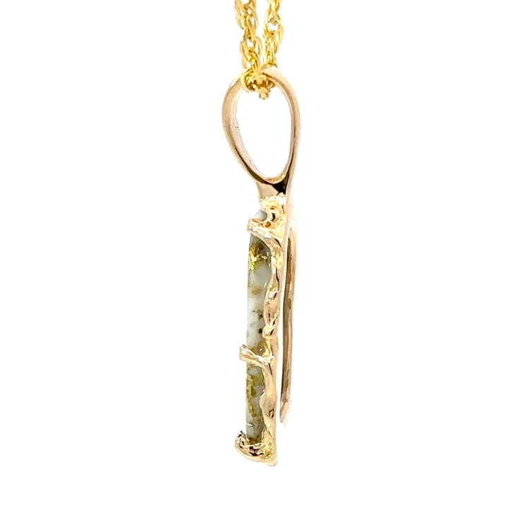 FreeForm Gold Quartz Pendant PFFQ2X - Image 4