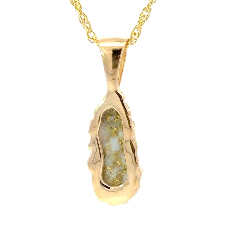 FreeForm Gold Quartz Pendant PFFQ2X - Image 3