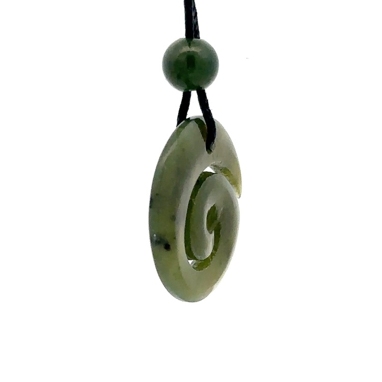 Spiraling Jade Necklace PH4Z - Image 2