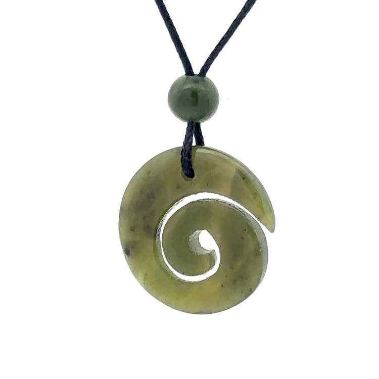 Spiraling Jade Necklace PH4Z - Image 3