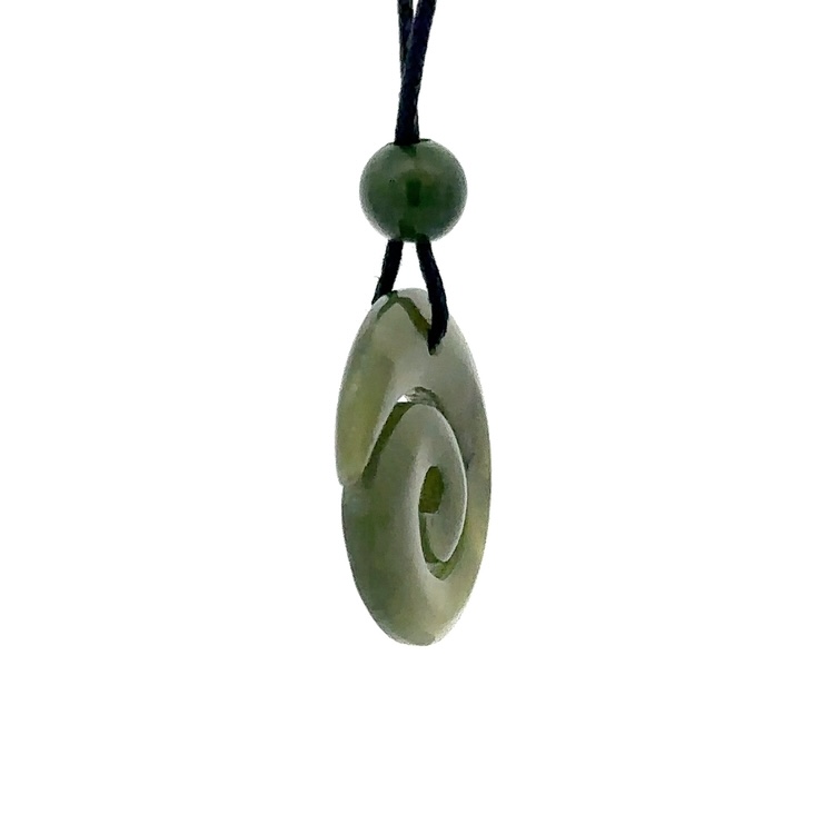 Spiraling Jade Necklace PH4Z - Image 4
