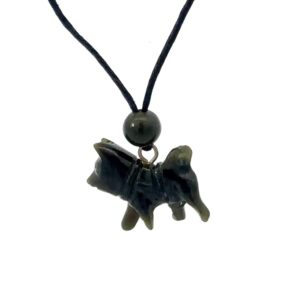Jade Sled Dog Pendant PHDZ
