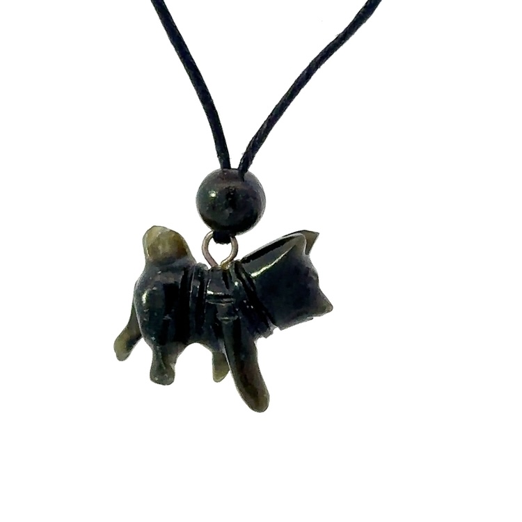 Jade Sled Dog Pendant PHDZ - Image 3