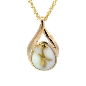 Gold Quartz Ladies Pendant PN782Q