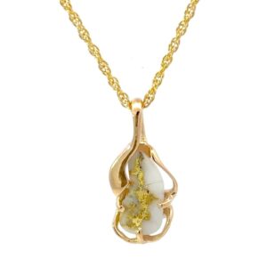 Gold Quartz Pendant PN8655Q