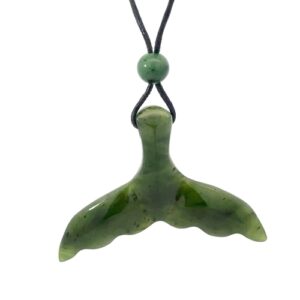 Jade Whale Tail Pendant PWT2