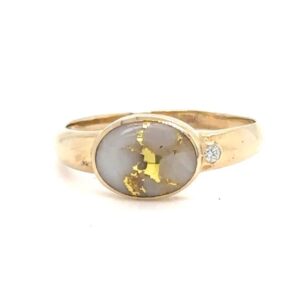 Gold Quartz Ladies Ring R1730-GN