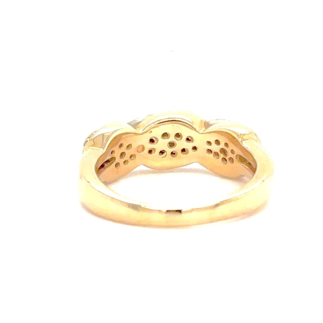 Gold Quartz & Diamond Ring R2290-GQ - Image 3