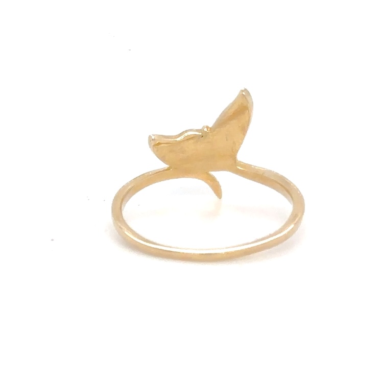 Gold Quartz Whale Tail Ladies Ring R3345-GQ - Image 3