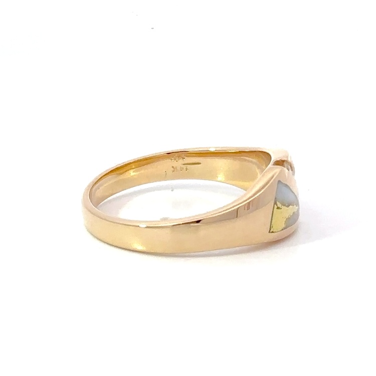 Gold Quartz & Diamond Ladies Band RL1068DQ - Image 4