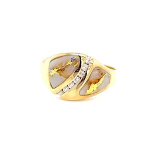 Gold Quartz Ladies Ring RL1071DQ