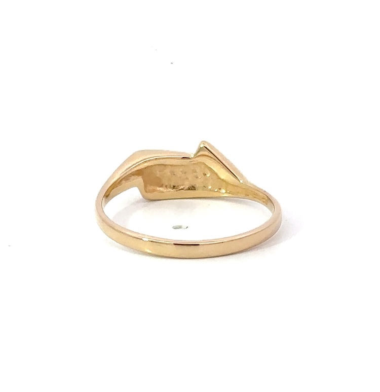 Gold Quartz & Diamond Ladies Ring RL1072DQ - Image 3