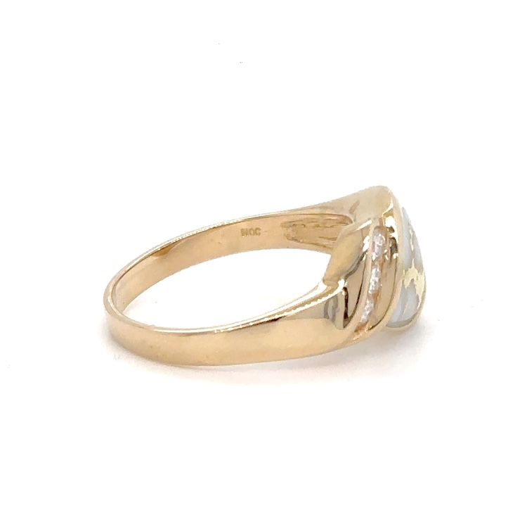Ladies Gold Quartz & Diamond Ring RL587D12Q - Image 4