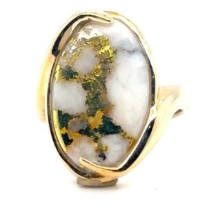 Gold Quartz Ladies Ring RL626Q