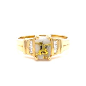 Ladies Gold Quartz Ring RL755D9Q