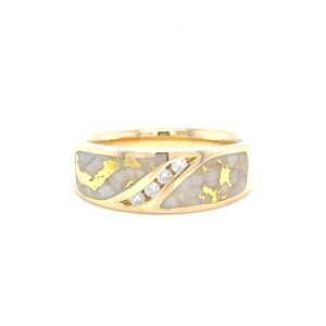 Gold Quartz & Diamond Band RL899D8Q