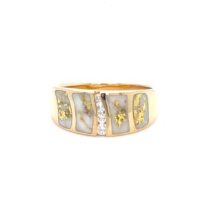 Gold Quartz & Diamond Ladies Band RLDL58SD9Q