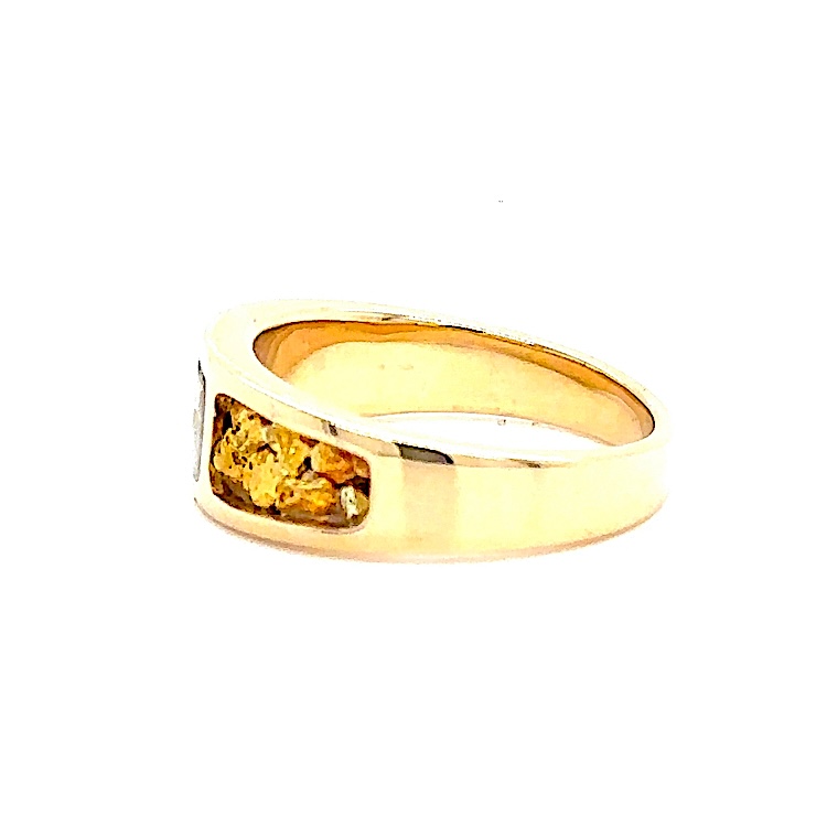Gold Quartz & Gold Nugget Band RM652OLQ - Image 3