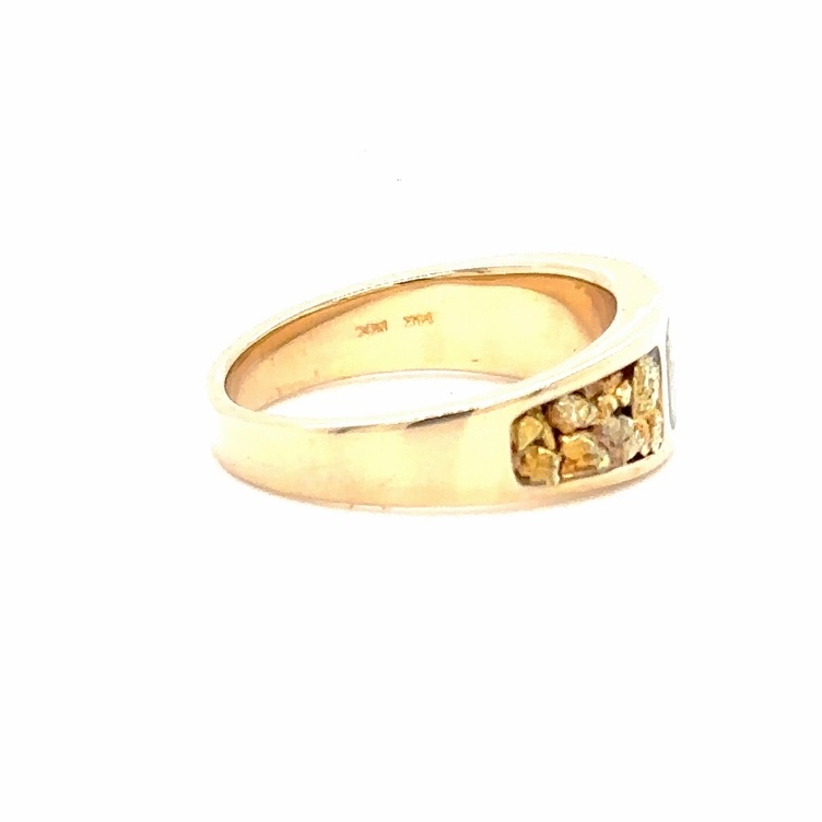 Gold Quartz & Gold Nugget Band RM652OLQ - Image 4