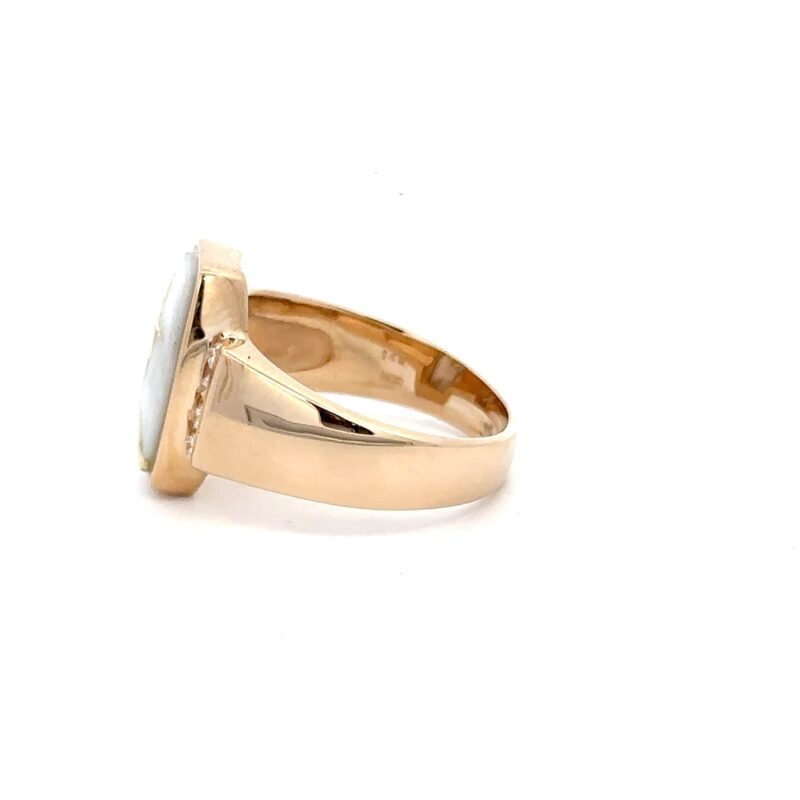 Ladies Gold Quartz & Diamonds Ring RLL1153D16Q - Image 4