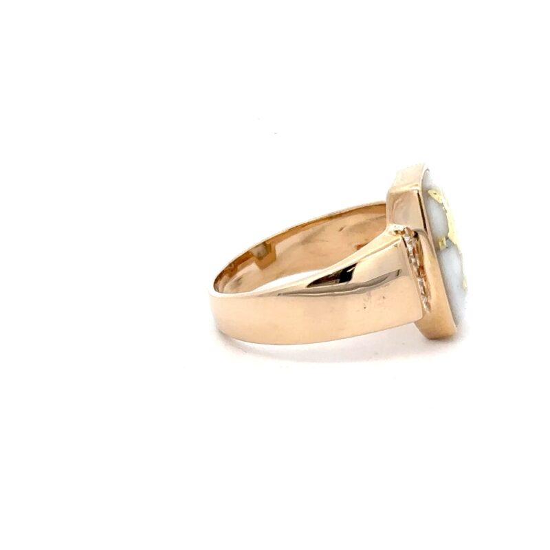 Ladies Gold Quartz & Diamonds Ring RLL1153D16Q - Image 2