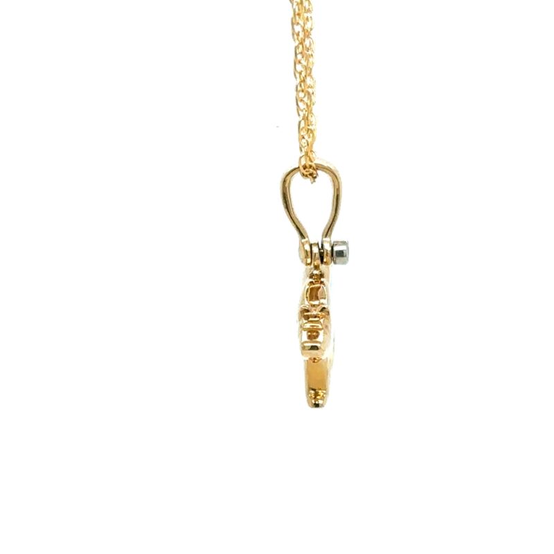 Gold Quartz Bear Pendant FF273G2 - Image 4