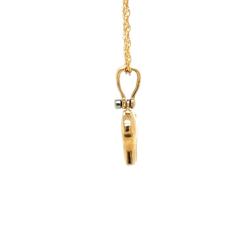 Gold Quartz Bear Pendant FF273G2 - Image 2