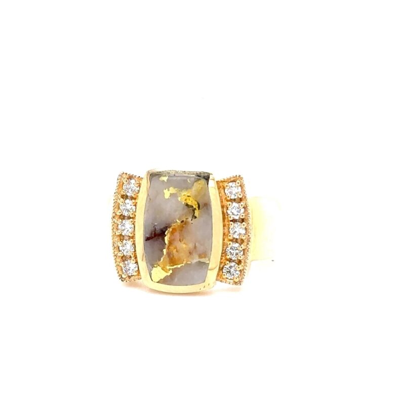 Ladies Gold Quartz Ring 582G2