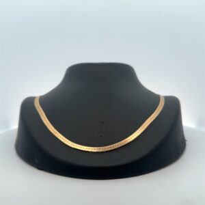 14K 3mm Herringbone 18" Estate Chain 071113