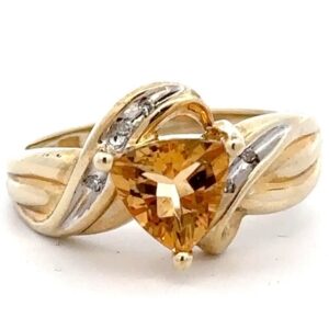 Ladies Citrine Estate Ring 071415