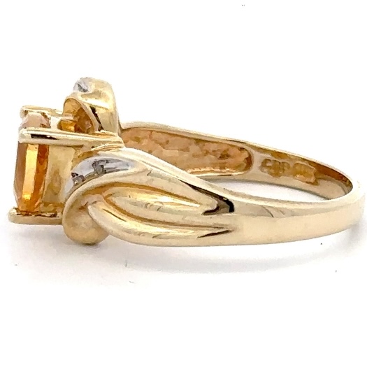 Ladies Citrine Estate Ring 071415 - Image 2