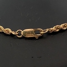 14K 3mm Rope Estate 26" Chain 071884 - Image 2